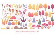 Fall Foliage Decoration, a Decorative Illustration by Valentyna Smordova (Thumbnail 6 of 6)