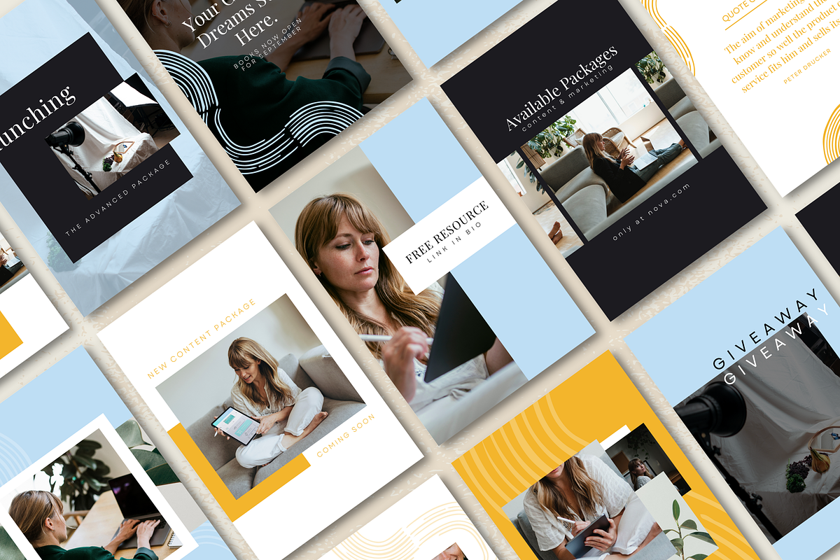 Pinterest Canva Bundle - Nova, a Social Media Template by Station Seven (Photo 4 of 6)