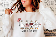Just a love goose Png, Valentine Goo, an Illustration by SinaCreation (Thumbnail 4 of 11)