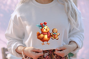 Quirky Christmas Chiken Clipart, an Illustration by designcity5 (Thumbnail 5 of 5)