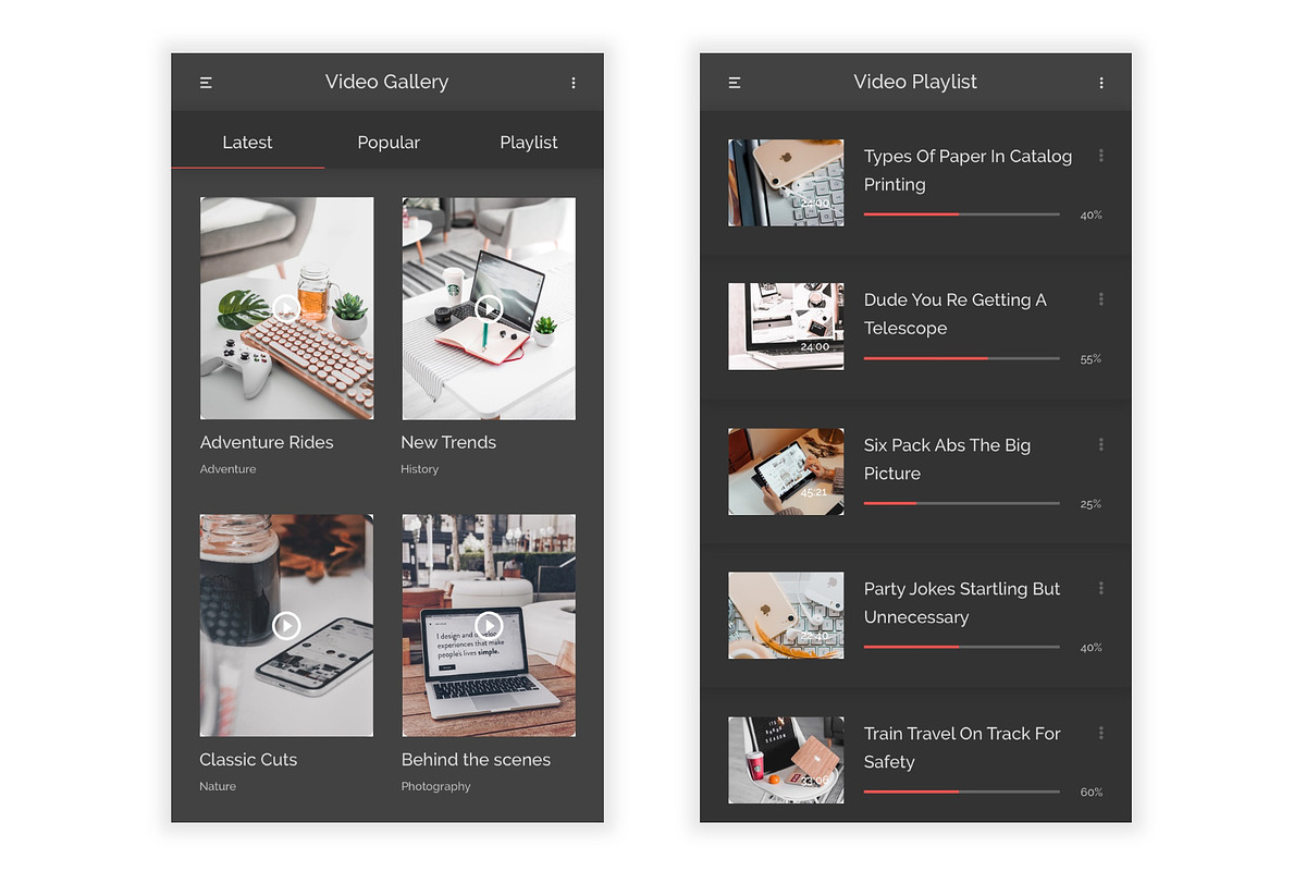 Video Sharing Platform Figma UI Kit, an UI Kit Template by themelove