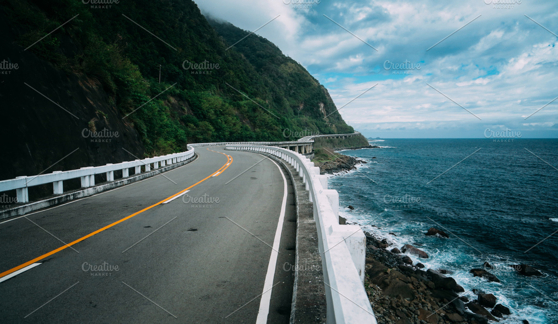 Beautiful Coastal Road 1, a Transportation Photo by Dæmon Ex Machina