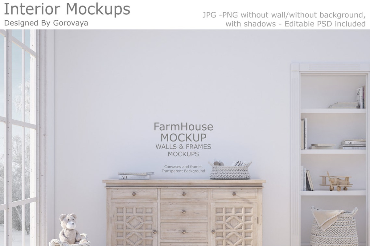 Interior Mockup, Nursery Mockup, a Household Mockup by Designed By Gorovaya (Photo 1 of 8)