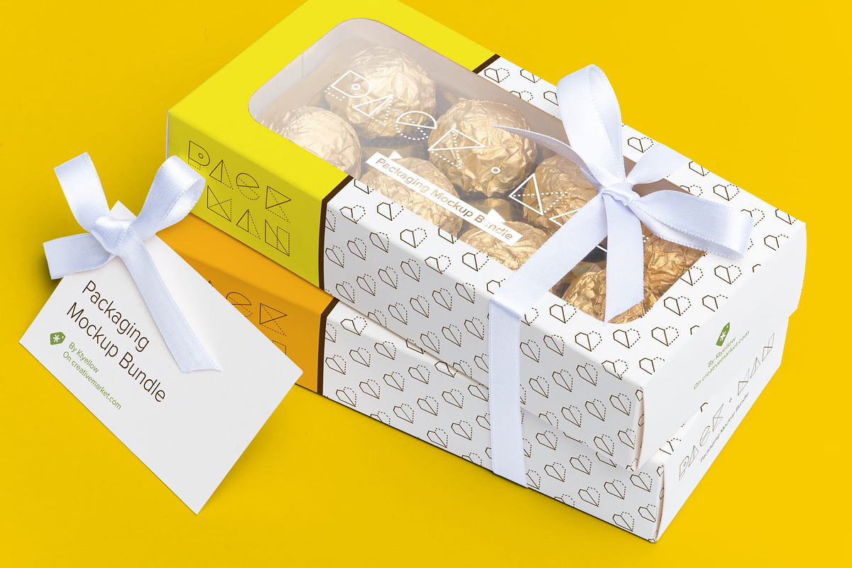 Sweet Box Mockup 08, a Packaging Mockup by Ktyellow (Photo 3 of 3)