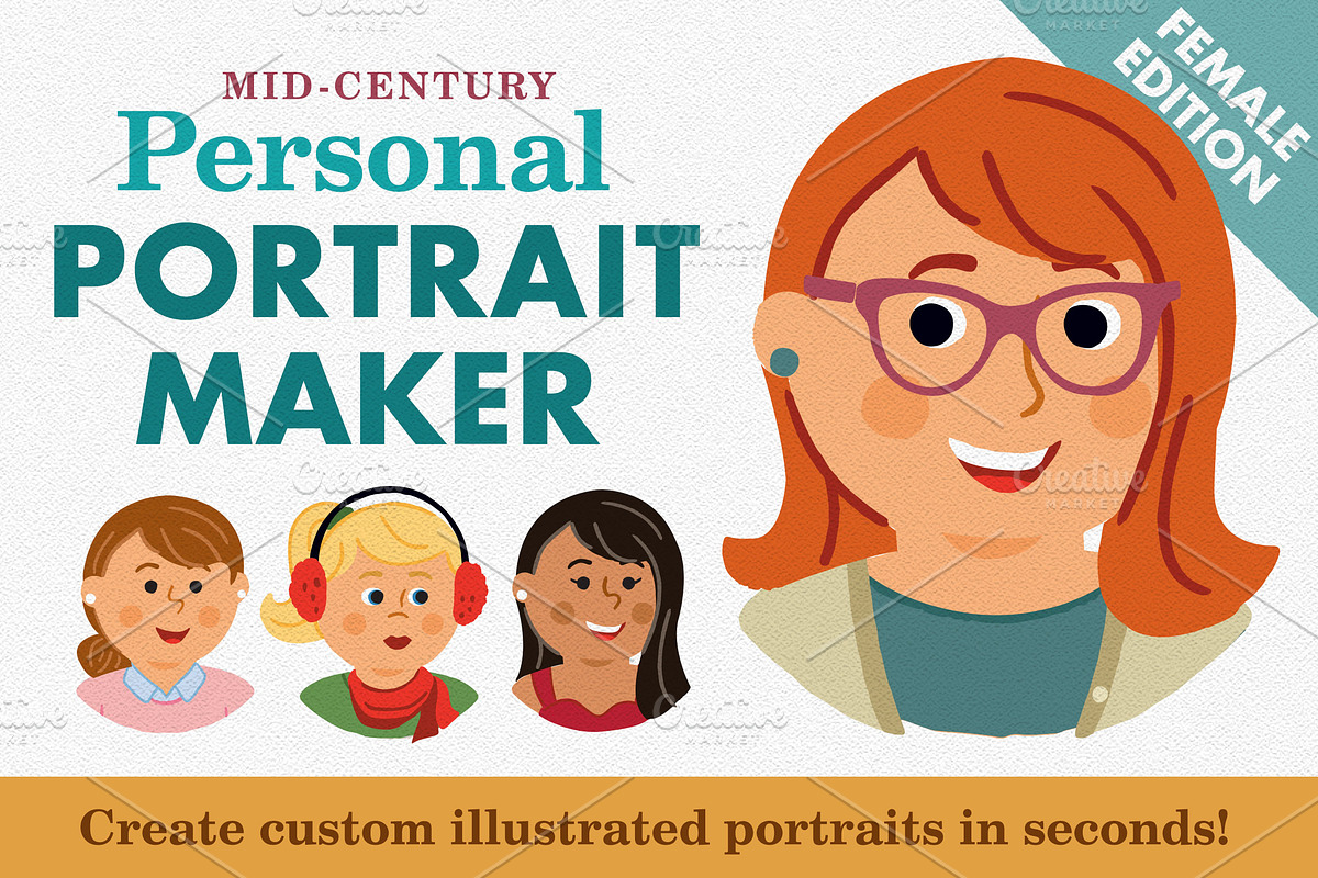 Personal Portrait Maker - FEMALE, a Person Illustration by Scott Hodges (Photo 1 of 5)