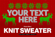 Christmas Knit Sweater Photo Effect, a Layer Style Add-On by DesignerCandies (Thumbnail 5 of 5)