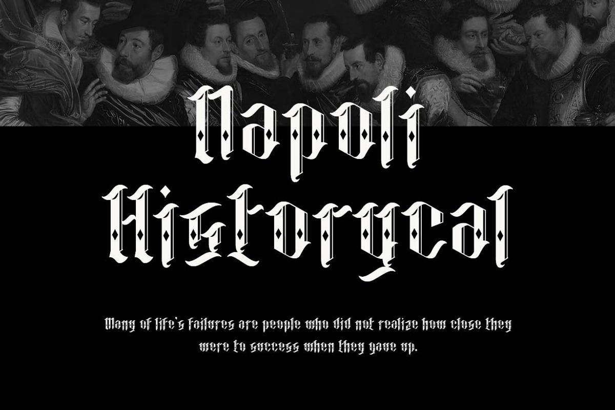 Nightshade Blackletter Font, a Blackletter Font by UICreative (Photo 3 of 13)