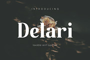 Delari - Lovable Serif Font, a Serif Font by Pikgura (Thumbnail 1 of 7)