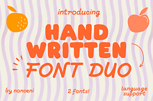 Handwriting Cute Playful Font Duo