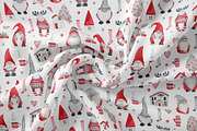 Watercolor Christmas gnomes, an Illustration by JuliaBadeeva (Thumbnail 5 of 7)