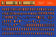 Albercio 3D, a Sans Serif Font by Craft Supply Co. (Thumbnail 8 of 8)