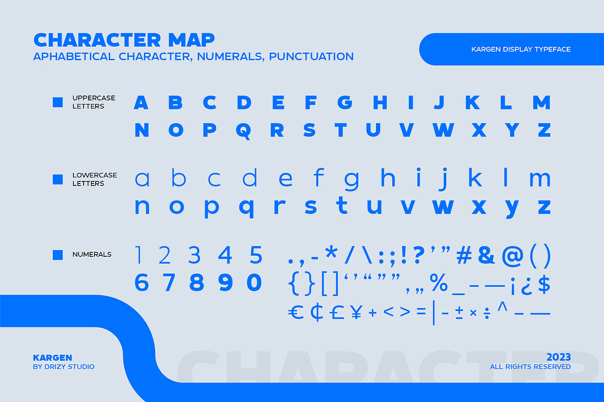 Kargen - Sans Serif Display Typeface, a Sans Serif Font by Drizy (Photo 3 of 10)