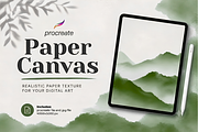 Procreate Watercolor Paper Canvas, a Layer Style Add-On by Wicked Creative (Thumbnail 1 of 6)