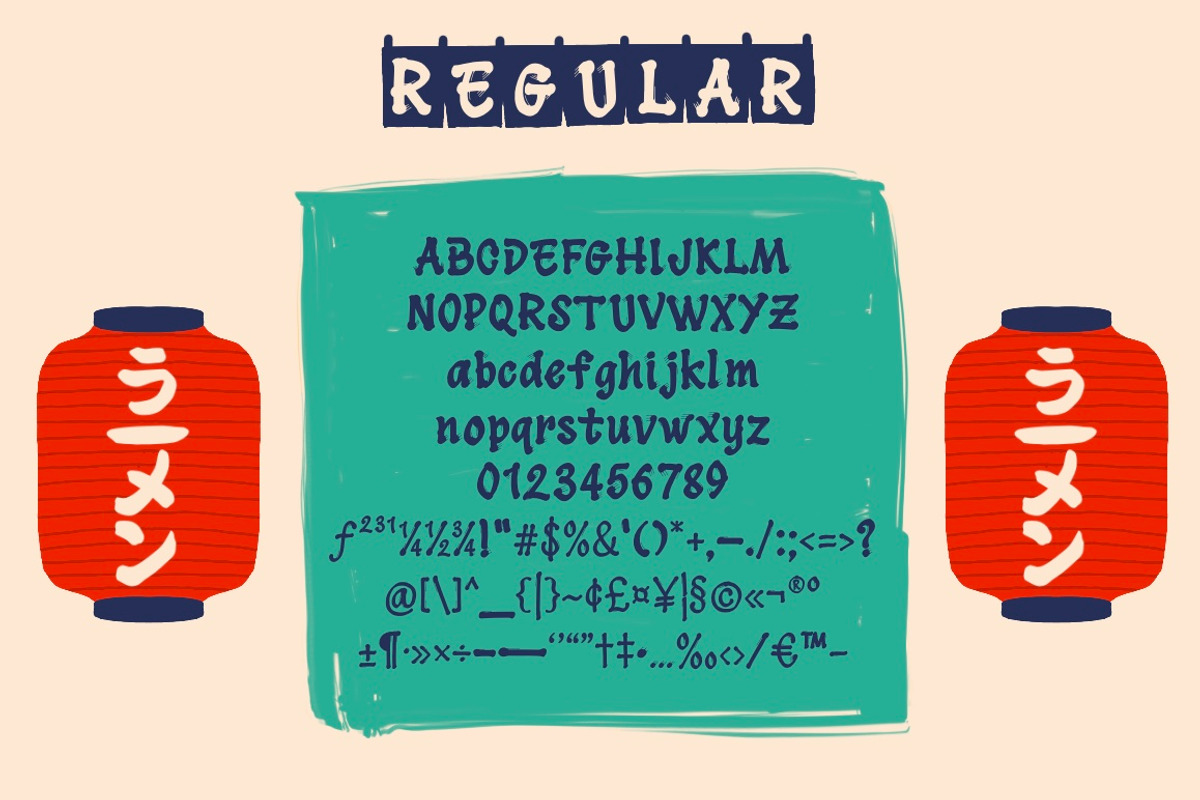 Hitoru Ramen Font, a Font by Kreasi Malam (Photo 2 of 4)