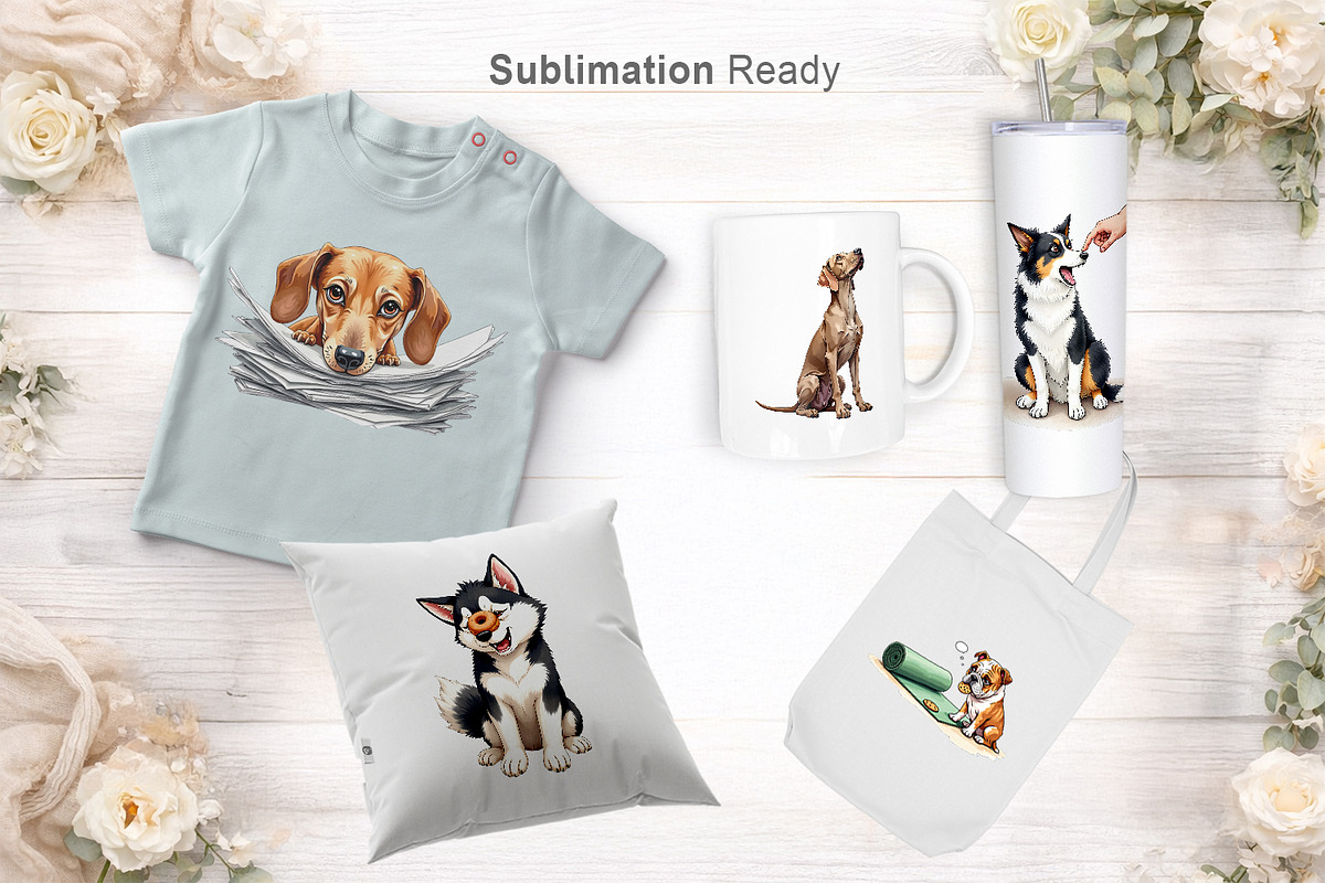 Sarcastic Dog Sublimation PNGs, an Illustration by Artnoy (Photo 6 of 8)