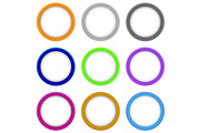 Set of Modern Colorful Oval Banners, a Decorative Illustration by FineArtStudio (Thumbnail 1 of 3)
