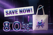 Cyber Party 3D Alphabet –Iridescent, an Illustration by 3d_model_tifotizi (Thumbnail 3 of 4)
