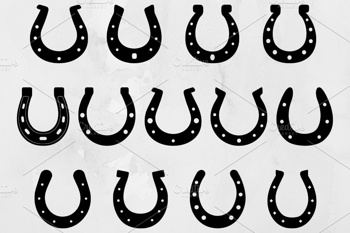 Horseshoe Silhouette SVG, an Object Illustration by newminddesign (Photo 1 of 3)
