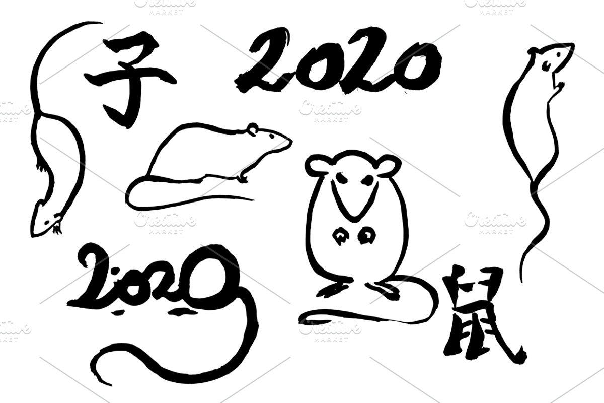 Rats Sumi-e, an Animal Illustration by StabuLaRasa illustration (Photo 13 of 18)