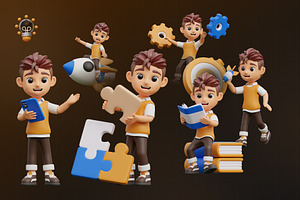 Creative Children Boy 3D Pack