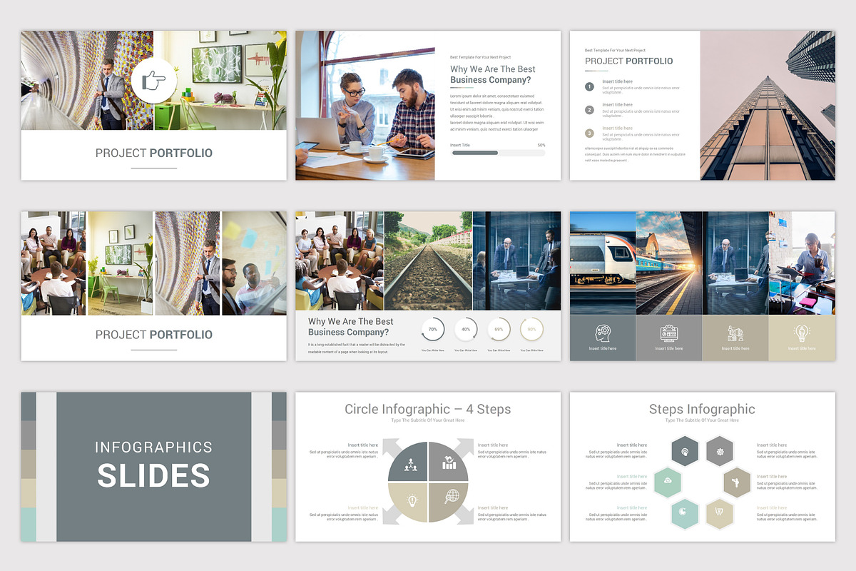 Mega Solutions PowerPoint Template, a Presentation Template by SlideOne (Photo 10 of 14)