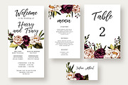 Bold & Stylish Floral Wedding Suite, an Invitation Template by Knotted Design (Thumbnail 3 of 4)