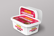 Plastic Food Container Mockups, a Cups & Container Mockup by Graphicsfuel (Thumbnail 5 of 6)
