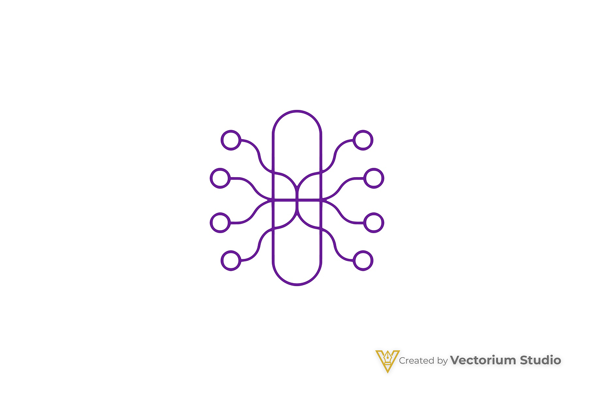 Circuit Node Abstract Logo, a Branding & Logo Template by Vectorium Studio (Photo 11 of 16)
