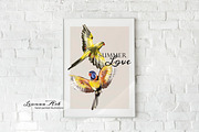 Colorful Parrots Clipart Set, an Animal Illustration by Leonaa art (Thumbnail 4 of 5)
