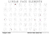 Abstract linear woman face, a Graphic by Vinegret -Shop (Thumbnail 7 of 8)