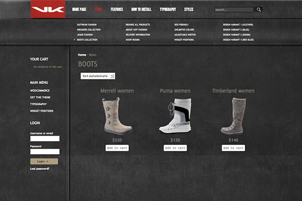 Hot Fashion Store, a WordPress Template by hot-themes (Photo 3 of 4)