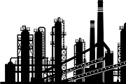 Industrial Factory Silhouette Bundle, an Illustration by Designs_River (Thumbnail 36 of 45)