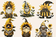 SUNFLOWER GNOME CLIPART PACK, a Person Illustration by Daring Digies (Thumbnail 2 of 10)