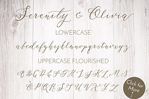 Serenity & Olivia Calligraphy Font