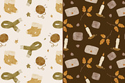 Cozy Autumn | Cliparts and Patterns, an Object Illustration by OkPen (Thumbnail 11 of 18)