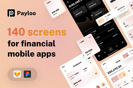 PayLoo UI kit for Finance Mobile App, an App Template by WhiteUI.Store