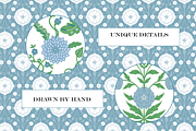 Boho Patterns Blue Green, a Pattern Graphic by RachelStudio (Thumbnail 6 of 10)