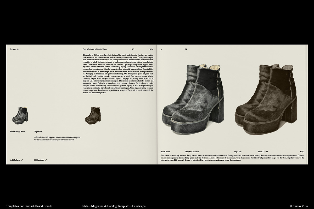 Horizontal Magazine Template⸻Edda, a Magazine Template by Studio Viita (Photo 8 of 9)