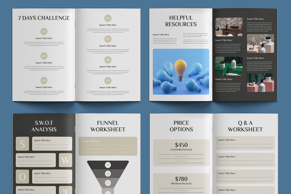 Course Workbook Layout Template, a Stationery Template by ContestDesign (Photo 3 of 3)