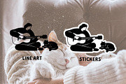 Cozy Lifestyle : Pet, Book, Plant, a Person Illustration by Jiwstudio (Thumbnail 4 of 21)