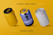 350ml Aluminium Drink Mockup Set, a Packaging Mockup by PaperMoon (Thumbnail 3 of 4)
