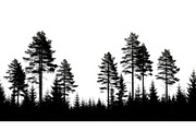 Woodland & Forest Tree Silhouettes B, an Illustration by jahid234 (Thumbnail 6 of 41)
