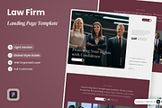Lexora - Law Firm Landing Pages, a Landing Page Template by SLAB! Design (Thumbnail 1 of 4)