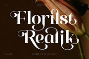 Florilst Realik Modern Serif Font, a Serif Font by Storytype Studio (Thumbnail 1 of 15)