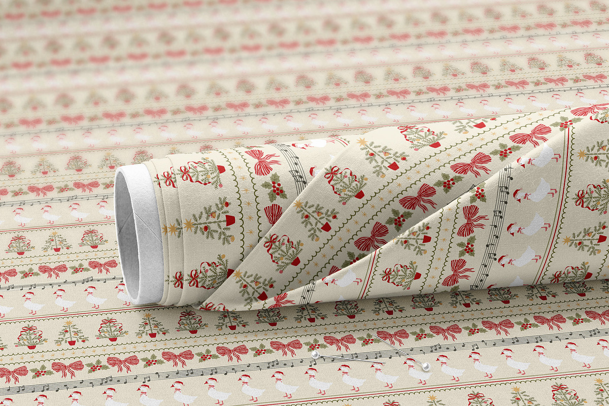 Vintage Christmas patchwork, a Pattern Graphic by Tani Kuzminka (Photo 21 of 27)