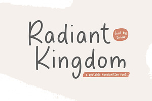 Radiant Kingdom - Quotable Font