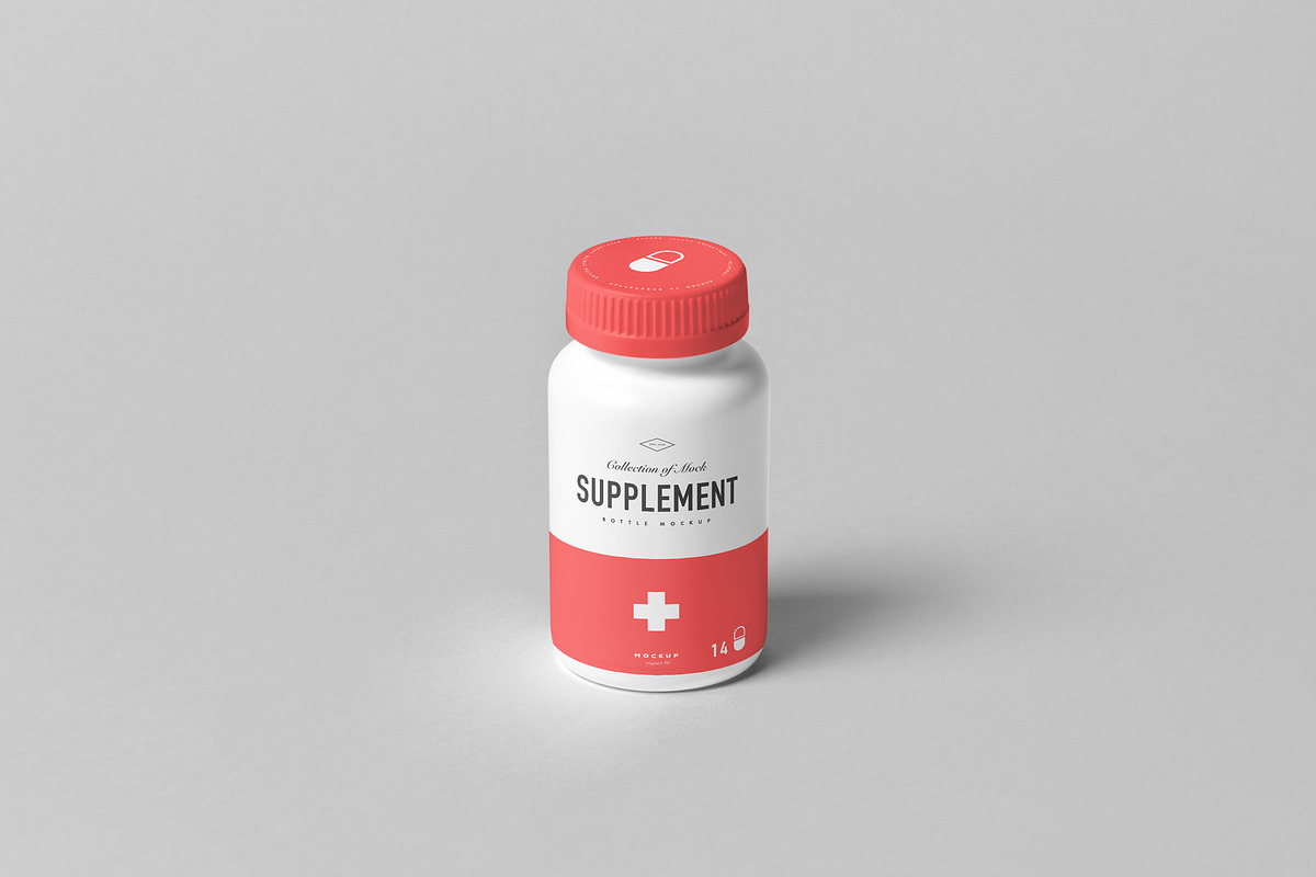 Supplement Jar & Box Mock-Up 5, a Cups & Container Mockup by Yogurt86 (Photo 4 of 12)