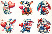 Cute Vintage Rabbit Watercolor, an Illustration by DreamCafeArt (Thumbnail 3 of 4)