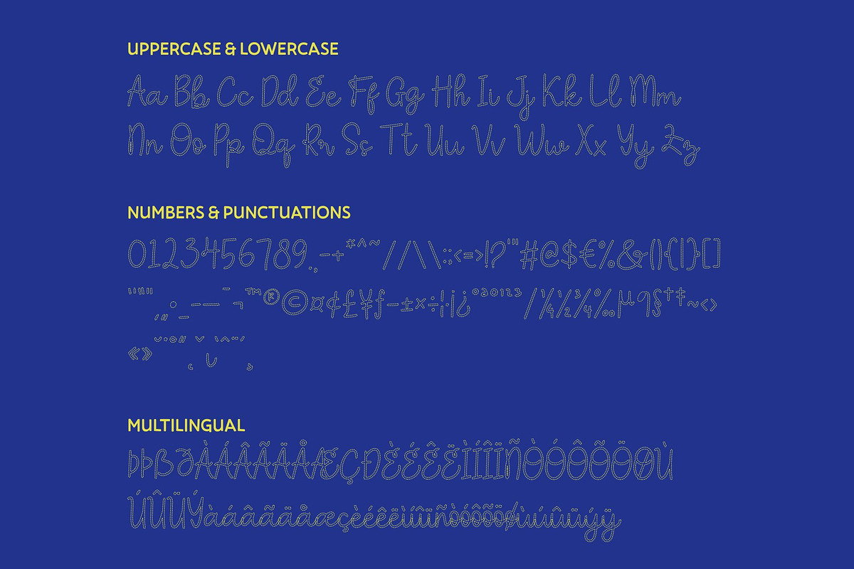 CS Selma Dashed, a Script Font by Craft Supply Co. (Photo 8 of 8)