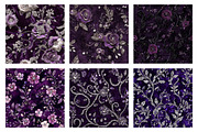 Purple Rhinestone Embroidered Velvet, a Texture Graphic by Dream Creation (Thumbnail 2 of 5)